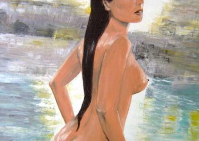 NUDO DI DONNA 15 olio su tela 50 x 70