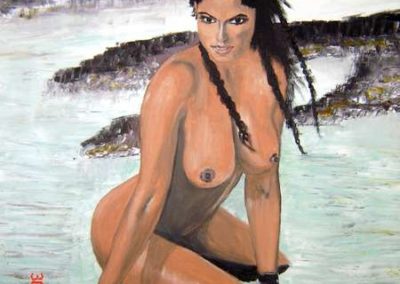 NUDO DI DONNA 16 olio su tela 50 x 70