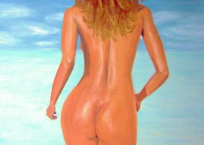 NUDO DI DONNA 6 olio su tela 50 x 70