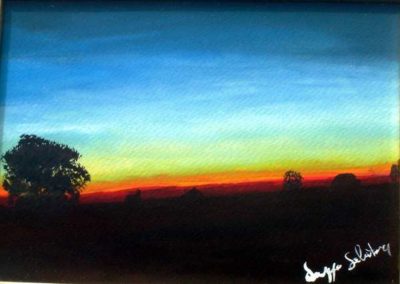 TRAMONTO acqerello 24 x 18